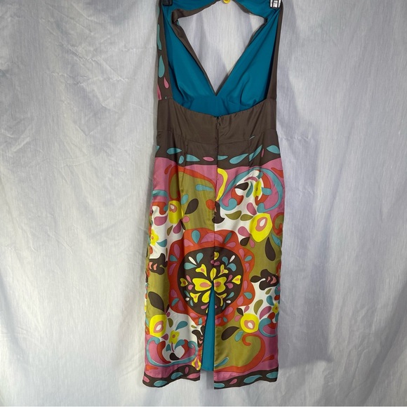 🌺 RAREVintage Collector’s DreamDress James Coviello100% SilkHalter MaxiDress. - Picture 13 of 16